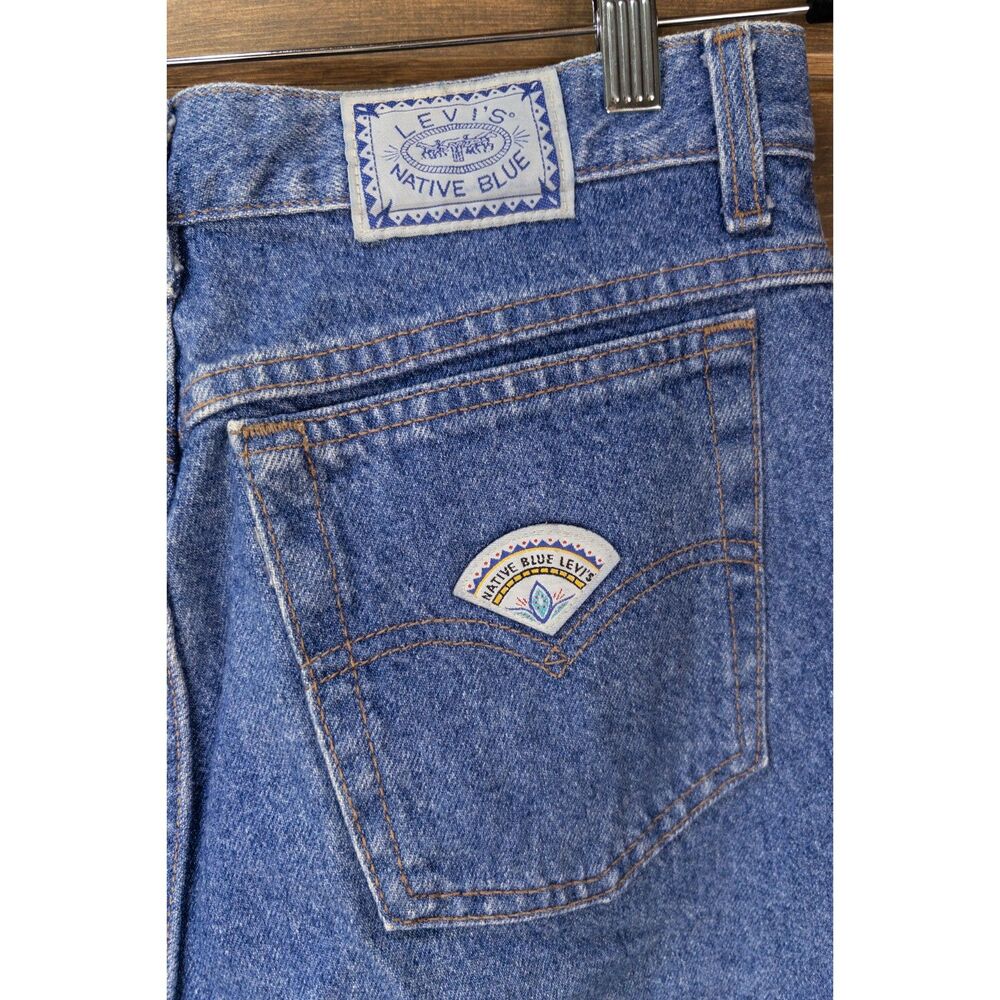 Vintage Levi's Native Blue Jeans Size 14 Made in USA High Rise Mom Jeans 90's